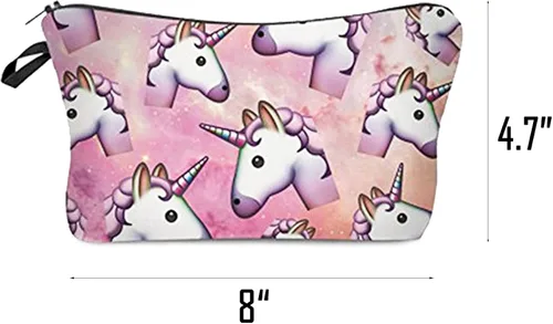 Miniatura 3 de DRESHOW Unicorn Gifts for Girls Drawstring BackpackMake Up Bag Unicorn Set Children Party