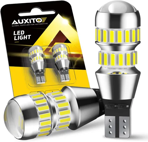 Miniatura 18 de AUXITO 1156 Foco LED blanco 400% súper brillante 7506 BA15S P21W, foco de repuesto con proyector para luz de reversa, luz trasera, luz de freno