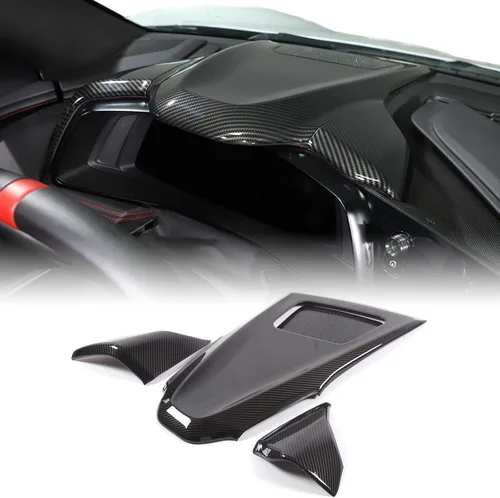 Miniatura 44 de CHEAYAR Funda de cargador de teléfono con patrón de fibra de carbono compatible con Chevrolet Corvette C8 2020-2023, funda de carga inalámbrica