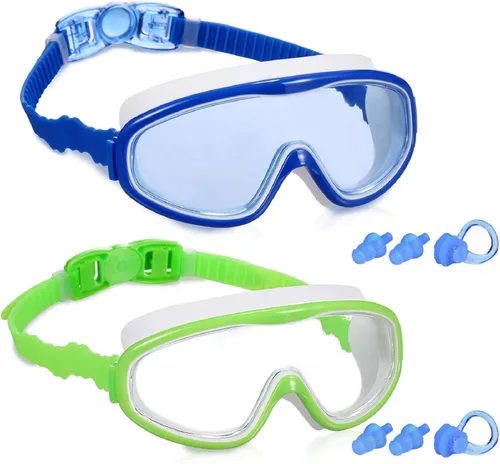 Miniatura 9 de 2 Pack Kids Swim Goggles, Swimming Glasses for Children from 3 to 15 Years Old