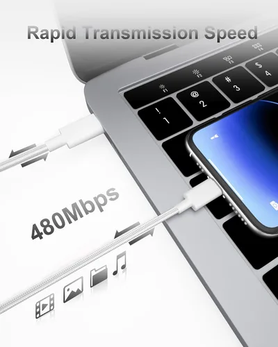 Miniatura 7 de TSKYBEAR Cable USB C a USB C – Cable de carga rápida de 100 W tipo C a C de repuesto para iPhone 15 Pro Max/Plus Samsung iPad Pro/Air/mini MacBook