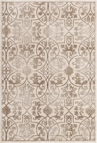 Miniatura 14 de Unique Loom Rushmore Collection - Alfombra de área Washington (2 pies x 5 pies 1 pulgada, beige oscuro/beige)