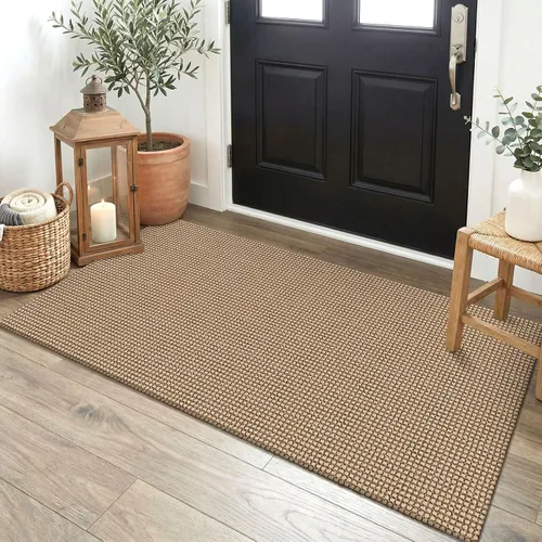Miniatura 187 de EARTHALL Alfombra de pasillo 3x14 pies, alfombras lavables extra largas para pasillos, tejidas, antideslizante, alfombra trenzada para entrada