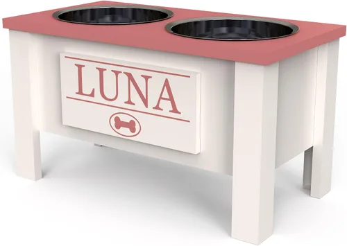 Miniatura 59 de GrooveThis Woodshop Soporte Personalizado de Cuenco Elevado para Perros de Tamaño Grande, Mediano, Pequeño y Extra Pequeño - Cuencos de Acero Negro