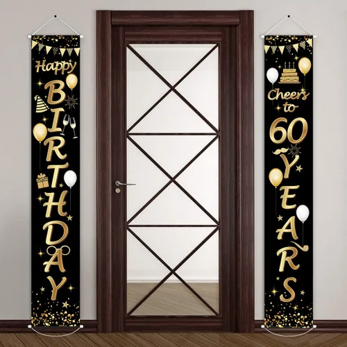 Miniatura 12 de Blulu 2 carteles decorativos de cumpleaños de 30 años para hombres y mujeres, suministros de decoración de fiesta de feliz cumpleaños de 30 años
