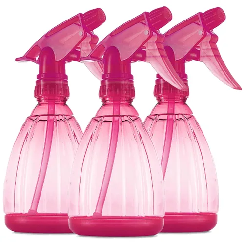 Miniatura 8 de DilaBee Botella Rociadora Rosa (Paquete de 1 - 12 Oz) Botellas Rociadoras de Plástico para Limpieza, Cabello, Plantas, Cocina, BBQ - Rociador de Azul