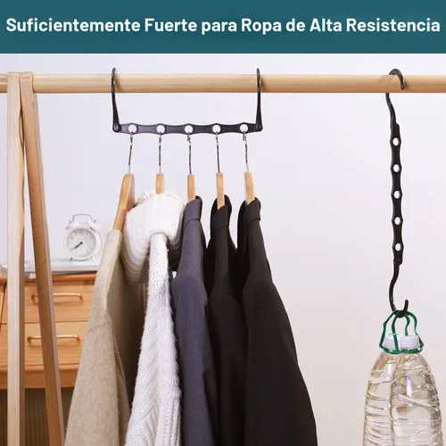 Miniatura 7 de AMKUFO Paquete de 6 organizadores de armario y almacenamiento, perchas mágicas, ahorro de espacio para ropa, organizador más cercano