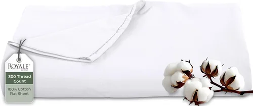 Miniatura 18 de Royale Linens Sábana encimera de 300 hilos de 100 % algodón peinado de fibras largas, súper suave, sábanas encimera, la sábana encimera
