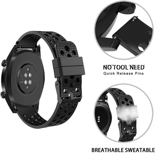 Miniatura 4 de Compatible con EIGIIS K55 Smartwatch Bandas, silicona de repuesto correa deportiva con hebilla de metal compatible con KOSPET TANK T1 PRO/EIGIIS K22