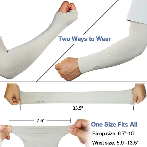 Miniatura 8 de beister 3/6 pares de mangas de brazo de enfriamiento UV protección solar unisex para deportes, ciclismo, golf, correr