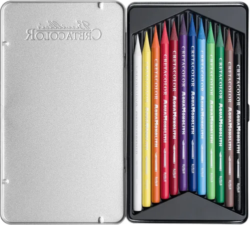 Miniatura 3 de Cretacolor Aqua Monolith - Juego de lápices de acuarela, 12 unidades, multicolor