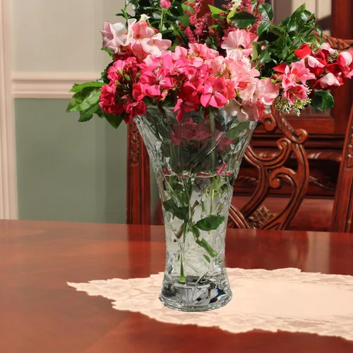 Miniatura 6 de Lorren Home Trends Jarrón de cristal Laurus 11" - Hecho en Italia