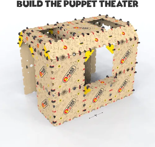 Miniatura 5 de Make-A-Fort Creator Pack: construye fuertes grandes para niños con 1 kit de explorador y 1 kit de creador - Juego de construcción de fortalezas