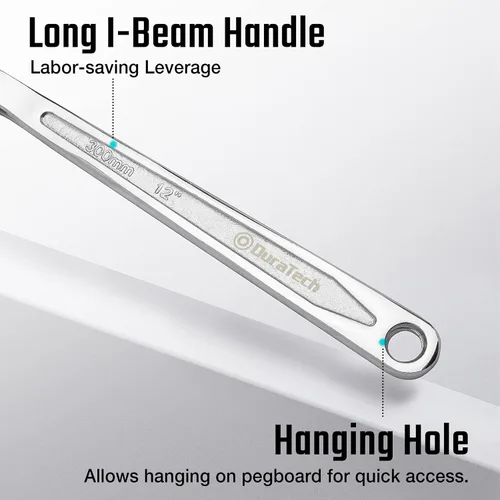 Miniatura 6 de DURATECH Pequeña llave giratoria para filtro de aceite, llave de cadena de 12 pulgadas