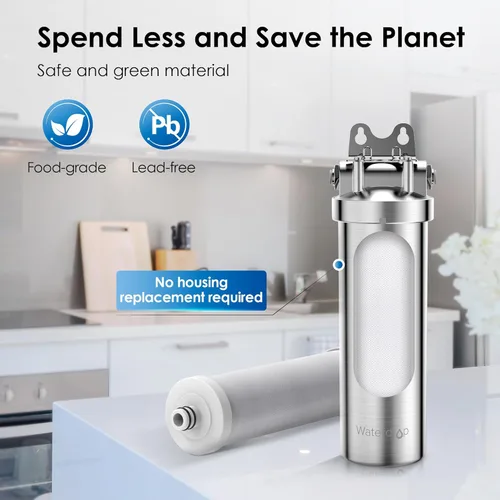 Miniatura 7 de Waterdrop AS08 - Sistema de filtro de agua para debajo del fregadero, filtro de agua para debajo del fregadero, 5 veces la vida útil, reduce