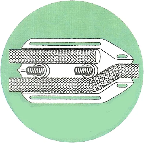 Miniatura 5 de E-Z-TY Abrazadera de cuerda 3/8" Negro