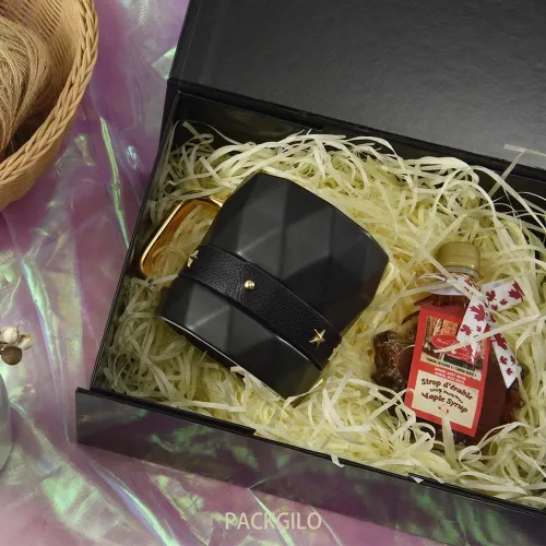 Miniatura 2 de 1 caja de regalo negra de 9.5 x 7 x 4 pulgadas, pequeña caja magnética con tapa, cajas de regalo pequeñas negras para propuesta de padrino, cajas