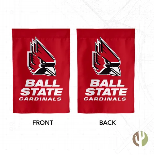 Miniatura 2 de Desert Cactus Bandera de jardín de la Universidad Estatal de Bola BSU Cardinals Ball U Banner 100% poliéster (diseño A)