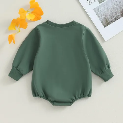 Miniatura 3 de Ehfomius Mameluco de manga larga para bebé niño y niña, con bolsillo, ropa de otoño e invierno