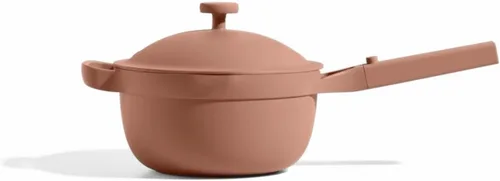 Miniatura 16 de Our Place Perfect Pot Olla de cerámica de 5.5 cuartos de galón con tapa y espátula Utensilios de cocina patentados 8 en 1, antiadherentes, sin