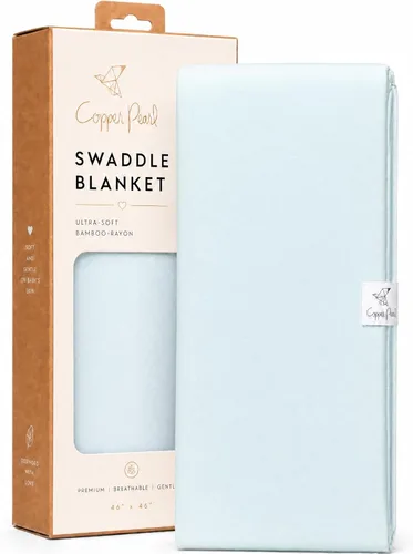 Copper Pearl Swaddle Blankets for Newborns | Soft Stretchy Receiving Blankets for Boys and Girls | Large 46 x 46 Inch Baby Blankets | Lightweight