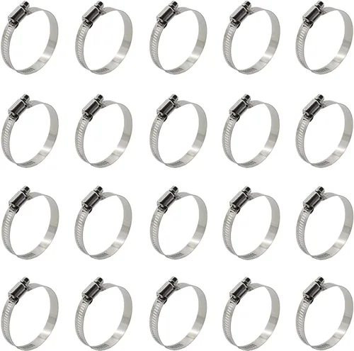 Miniatura 12 de 20 abrazaderas de cable, abrazaderas ajustables de acero inoxidable 304 para conductos, abrazadera de tubo, abrazadera de conducto de aire