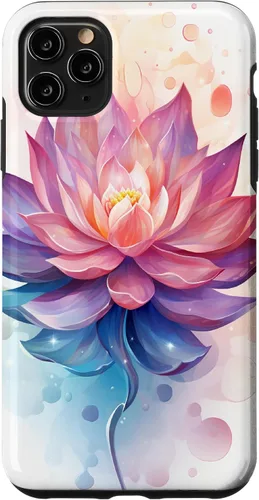 Miniatura 13 de Funda para iPhone 14 Pro Max Lotus Flower Symbol of Beauty and Spirituality Illustration Case