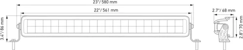 Miniatura 8 de Hella Black Magic LED Series - Barra de luz doble de 21.5 pulgadas, foco LED, luz todoterreno de alto rendimiento para camionetas, ATV, SUV, 4x4