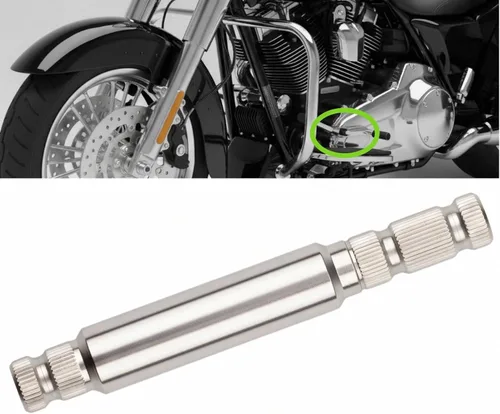Eje de palanca de cambios interior de acero 82-16 para Harley Touring Road King, Electra Glide, Street Glide, FLT FLHX FLHR FLTR - Acabado de níquel