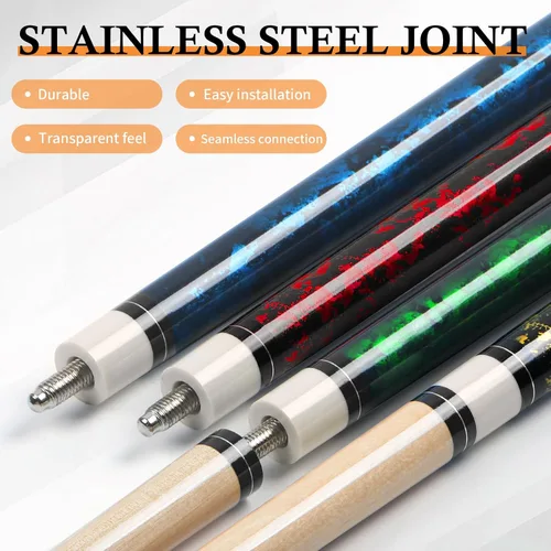 Miniatura 4 de Kmise Pool Cue Stick Set,4 Colors Canadian Maple Cue,Pool Sticks for Adults,Tacos de Billar 18 19 20 21oz for Beginner