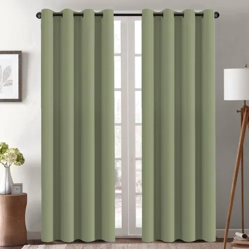Miniatura 60 de H.VERSAILTEX - Cortinas blackout con aislamiento térmico y ojales en la parte superior, para patios, puertas correderas y división de habitaciones