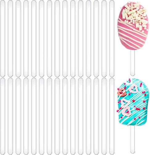 Miniatura 15 de 30 palitos de acrílico reutilizables para tartas, molde para tartas, espejo, palitos de helado, molde para tartas para el hogar, pasteles, dulces