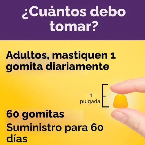 Miniatura 5 de Nature Made, Gomitas de colágeno, 100 mg de colágeno hidrolizado, ayuda a mantener la piel sana; sin gluten, limón, 60