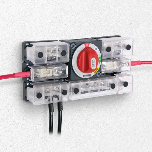 Miniatura 2 de BEP Marinco Power Products Pro Installer - Interruptor de batería de doble polo, color rojo y negro