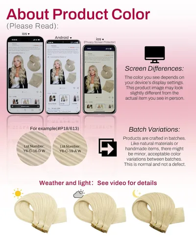 Miniatura 8 de Moresoo - Extensiones de cabello humano con pinzas, sin costuras, con trama, de poliuretano, invisible, cabello humano real, color rubio platino, 7