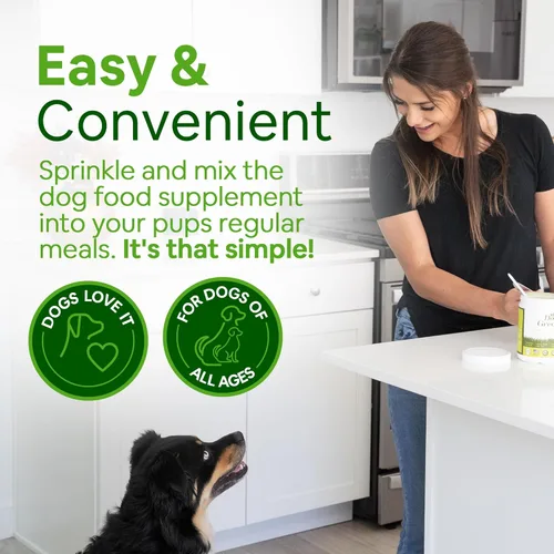Miniatura 5 de Suplemento orgánico a base de plantas para la piel, el abrigo, la salud digestiva e inmunológica en perros (12 onzas); natural, holístico y aprobado