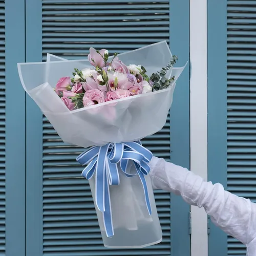 Miniatura 5 de VOWOVOSDAY 20 piezas de papel de regalo de flores, papel de regalo impermeable para ramo de flores, suministros de ramo de floristería, embalaje