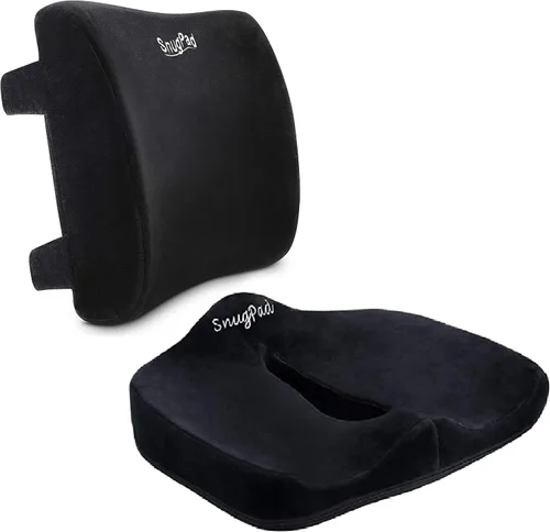 Miniatura 6 de Cojín ortopédico de espuma viscoelástica para silla de oficina, ciática, coxis de espalda, alivio del dolor de espalda, almohadas para sentarse