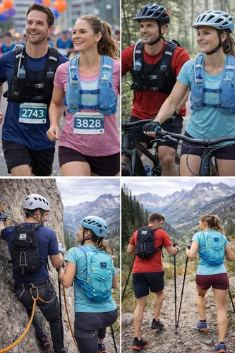 Miniatura 5 de Nathan Chaleco de hidratación para correr con bolsa de 2 litros incluida. Mochila con válvula de mordida para beber - Bolsillo compatible