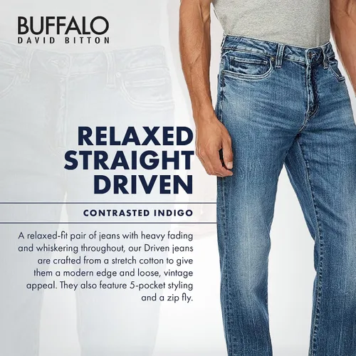 Miniatura 3 de Buffalo David Bitton Men's Relaxed Straight Driven Jeans