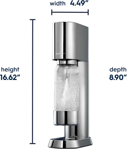 Miniatura 7 de SodaStream Enso Fabricador de Agua con Gas Paquete de Valor - incluye CO2, botellas de carbonatación y sabores Bubly Drop Negro mate