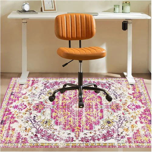 Miniatura 19 de Tapete para silla de oficina para suelo de madera dura, 36 x 48 pulgadas, tapete antideslizante para silla de escritorio para suelos duros, alfombra