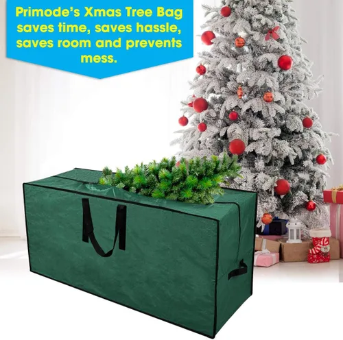 Miniatura 5 de Bolsa grande de almacenamiento para árbol de Navidad de 65 pulgadas, de la marca Primode Verde
