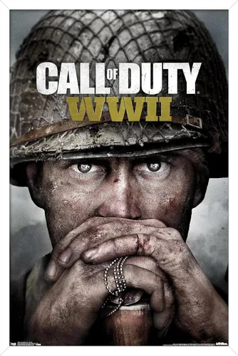 Miniatura 6 de Trends International Call of Duty: WWII - Póster de pared Key Art, 22.375 x 34 pulgadas, versión premium sin marco