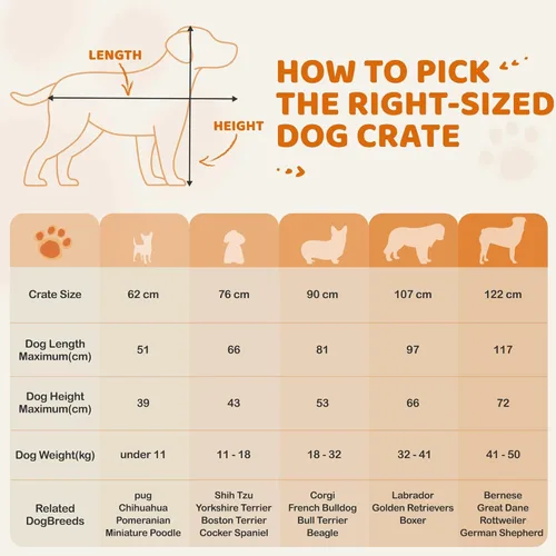 Miniatura 9 de Yaheetech Jaula para perros de doble puerta de 42 pulgadas con divisor para cachorros a adultos, caja de metal plegable XL con bandeja extraíble