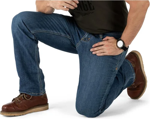 Miniatura 3 de 5.11 Tactical Defender-Flex Jeans rectos, tela elástica mecánica, bolsillos clásicos, estilo 74477