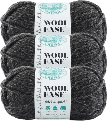 Miniatura 21 de Lion Brand Yarn - Ovillo de lana Wool-Ease Thick & Quick color fuerza aérea