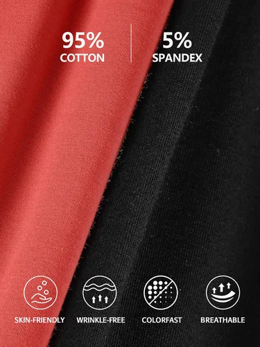 Miniatura 54 de Camisa Attraco de algodón, con tirantes estilo espagueti, con brasier incorporado, 2 paquetes, para mujer