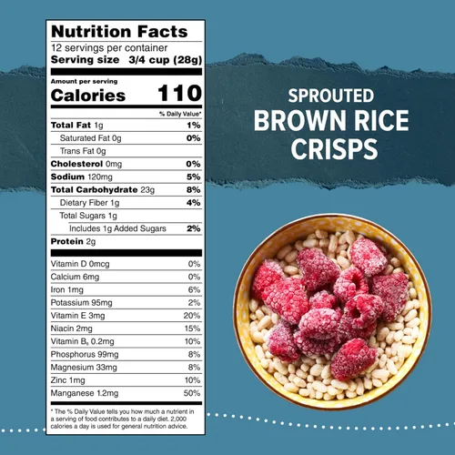 Miniatura 2 de One Degree Organics - Cereal de arroz integral germinado, sin glifosato, sin gluten, USDA orgánico, sin OMG, grano entero, cobertura de yogur