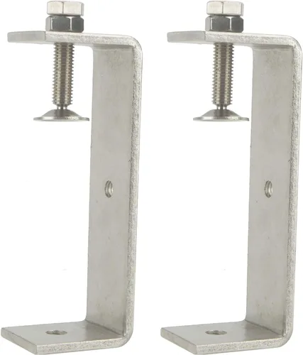Miniatura 15 de Abrazaderas C de acero inoxidable de 3.8 pulgadas para montaje, abrazadera en U de metal resistente para trabajo de metal, abrazadera de escritorio